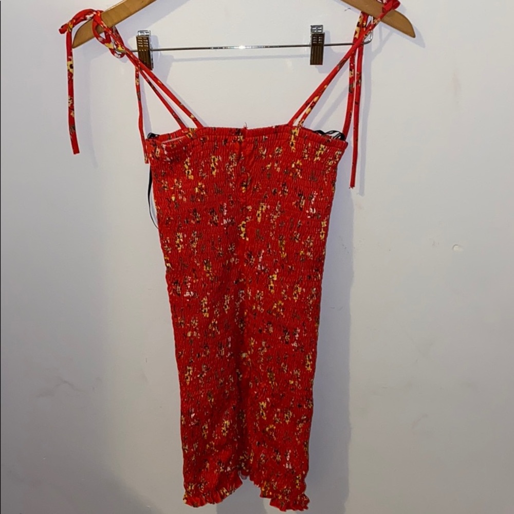 KNITTED RED DRESS